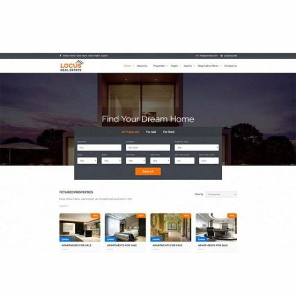 Locus Real Estate - HTML Template